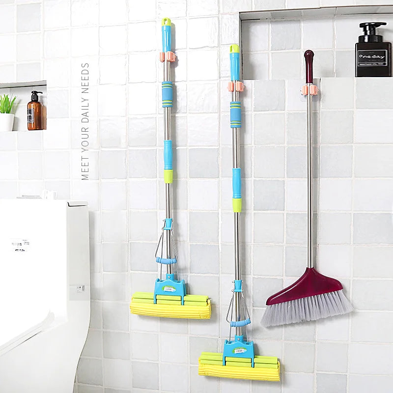 3 PCS Self Adhesive Mop Holder