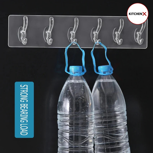 Self Adhesive Wall Mounted Hooks Strip - (BUY 1 GET 1 FREE)