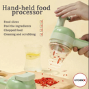 4 in 1 Handheld Electric Vegetable Cutter (IMPORTED)