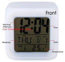 Colorful alarm clock LED