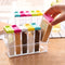 Plastic Multicolor Spice Rack 6 Lid Container Set