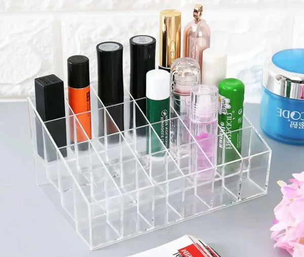 24 Grid Acrylic Lipstick Organizer