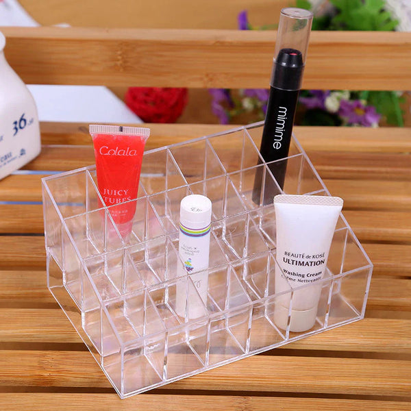 24 Grid Acrylic Lipstick Organizer